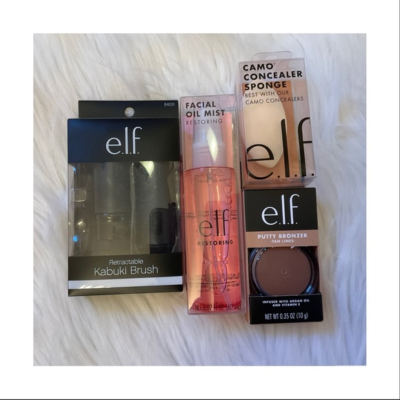 ELF Other - e.l.f. Bundle - New in Box - x4 - Putty Bronzer - Kabuki Brush - Facial Mist